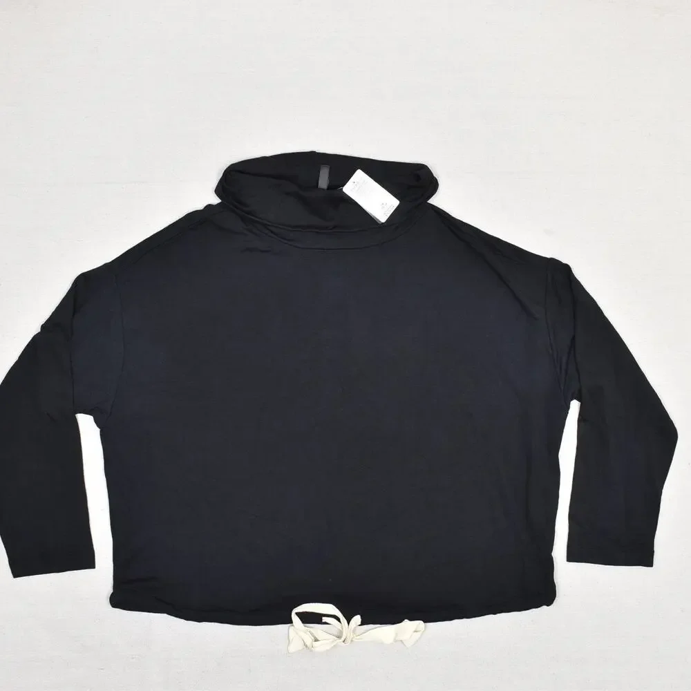 NEW Torrid Sleep Women's Pullover Sweatshirt Cowl Neck Modal Black Plus Size 1